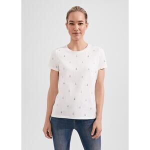 Hobbs London Pixie Cotton Printed T Shirt
